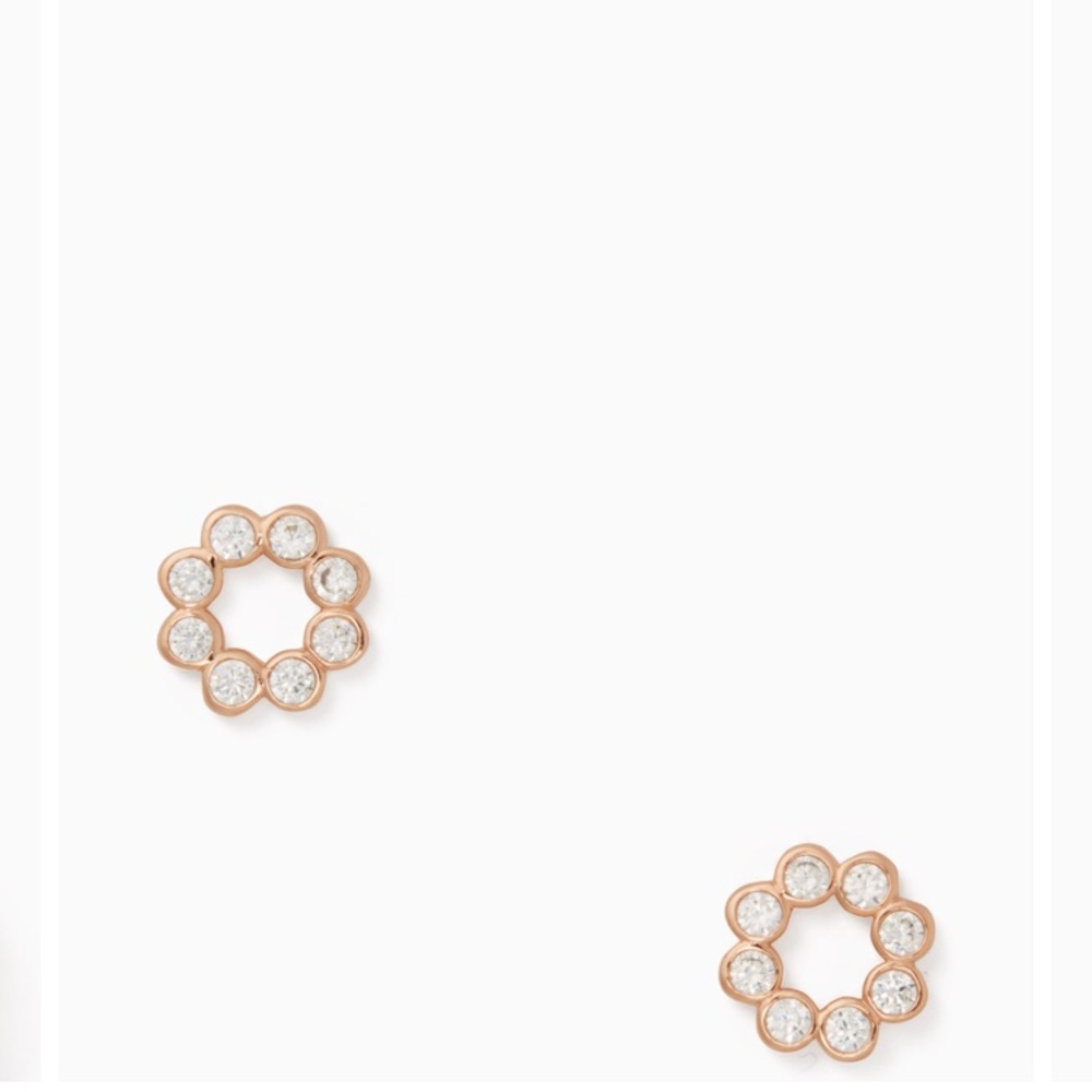 Kate Spade Rose Gold Full Circle Studs Earrings